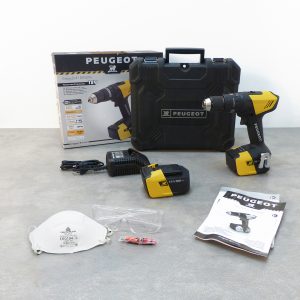 Peugeot aku vrtačka s příklepem 18V - 2x 4 Ah ENERGYDRILL-18VP40N 250317 - Image 12